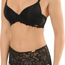 SAPPH - Flora High Short Zwart - Maat XXL - Zwart - Dames -Lingerie-Dames-Badmode Winkel 296x840 1
