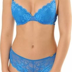 SAPPH - Odetta Push-Up BH Blauw - Maat 85B - Blauw - Met Beugel - Dames -Lingerie-Dames-Badmode Winkel 300x840 2