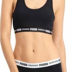 PUMA - Onderbroek Dames Iconic Mini Short - 2 Pack - Zwart - Maat: L -Lingerie-Dames-Badmode Winkel 307x840 1