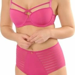 SAPPH - Iconic Basic Hoge Slip Fuchsia - Maat XXL - Fuchsia Roze - Dames -Lingerie-Dames-Badmode Winkel 308x840 3
