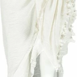 Sarlini Pareo Effen Omslagdoek Dames Wit