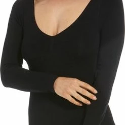 MAGIC Bodyfashion Longsleeve Bodysuit Bamboo Bamboo Black Vrouwen - Maat L -Lingerie-Dames-Badmode Winkel 339x840
