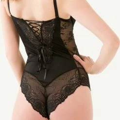 Merkloos Isabel Fashion Lingerie Body | Black Friday SALE - ZWART - Maat XL