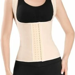 Merkloos 100% Latex Corset Maat XXL - Dames Korset Met Band - Korset Corrigerend - Korset Buik - Korset Vrouwen Afvallen - Corset Dames - Corset Dames Afslanken - Shapewear - Bodyshaper - Shapewear Dames - Shapewear Buik Dames - Shapewear Body