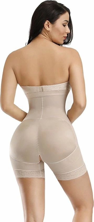 Chibaa - Slimming Bodysuit Met Opening Voor Toiletbezoek - Nude - Maat: 5XL - Body Shaper - Shapewear - Corrigerende Body - Butt Lift - Afslank 2 Chibaa - Slimming Bodysuit Met Opening Voor Toiletbezoek - Nude - Maat: 5XL - Body Shaper - Shapewear - Corrigerende Body - Butt Lift - Afslank - Afbeelding 2