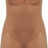 SPANX Thinstincts 2.0 Open-bust Mid Thigh Bodysuit | Kleur Café Au Lait (Dark Nude) I Maat L