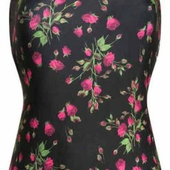 Pussy Deluxe Badpak -M- Vintage Rose Zwart -Lingerie-Dames-Badmode Winkel 381x840 1