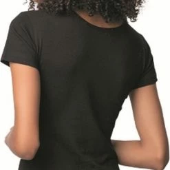 Merkloos DONEX-Katoen-dameshemd Met Korte Mouwen-1 Pack-Onderhemd Dames-Cadeau Voor Dames-zwart-XL -Lingerie-Dames-Badmode Winkel 387x840