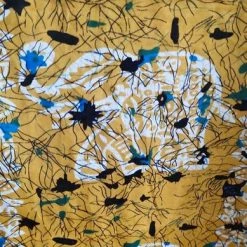 Merkloos Kaftan Olifantenprint Met Aantrekkoord En V Hals RSL Dames Jurk Maat One Size 36-50 Geel -Lingerie-Dames-Badmode Winkel 389x840 1