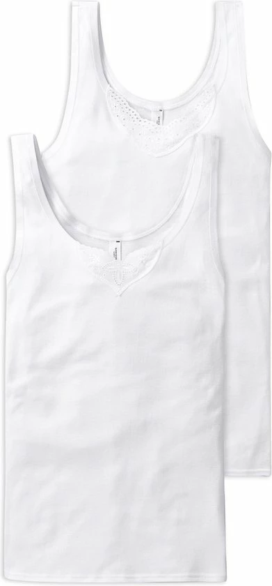 Schiesser Cotton Essentials 2PACK Tanktop Dames Onderhemd - Maat 42 5 Schiesser Cotton Essentials 2PACK Tanktop Dames Onderhemd - Maat 42 - Afbeelding 5
