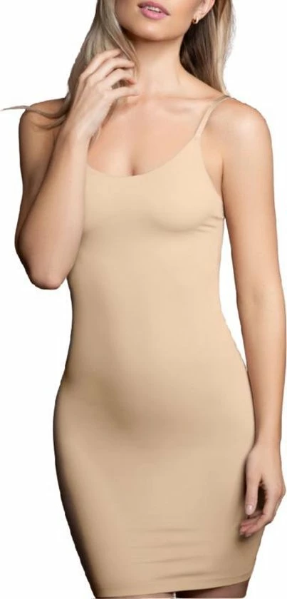 Bye Bra Invisible Jurk, Corrigerende Onderjurk, Slipdress Voor Dames, Shapewear Voor Dames, Verstelbare Bandjes, Beige , M 8 Bye Bra Invisible Jurk, Corrigerende Onderjurk, Slipdress Voor Dames, Shapewear Voor Dames, Verstelbare Bandjes, Beige , M - Afbeelding 8