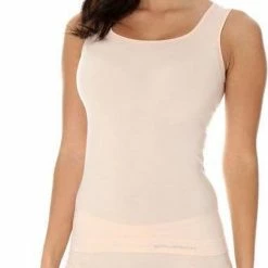 Brubeck Comfort | Dames Ondergoed Hemd Naadloos Met Merino Wol - Huidskleur - XL