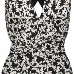 TC WoW - Ten Cate - Multiway Badpak Reversible Chic-Florals - Maat 36 - Bloemenprint Wit Zwart - Dames