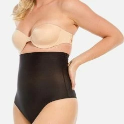 MAGIC Bodyfashion Hi Waist Thong Zwart Vrouwen - Maat L