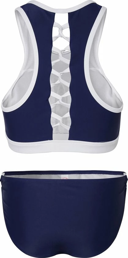 La V Dames Bikini Sport Met Gevlochten Detail - Navy - M 2 La V Dames Bikini Sport Met Gevlochten Detail - Navy - M - Afbeelding 2
