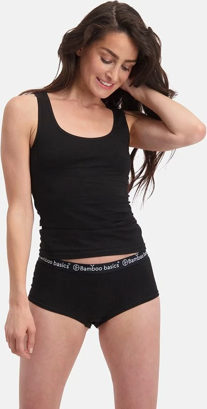 Bamboo Basics - Hipsters Iris (2-pack) Dames - Zwart - L 2 Bamboo Basics - Hipsters Iris (2-pack) Dames - Zwart - L - Afbeelding 2