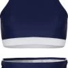 La V Dames Bikini Sport Met Gevlochten Detail - Navy - M