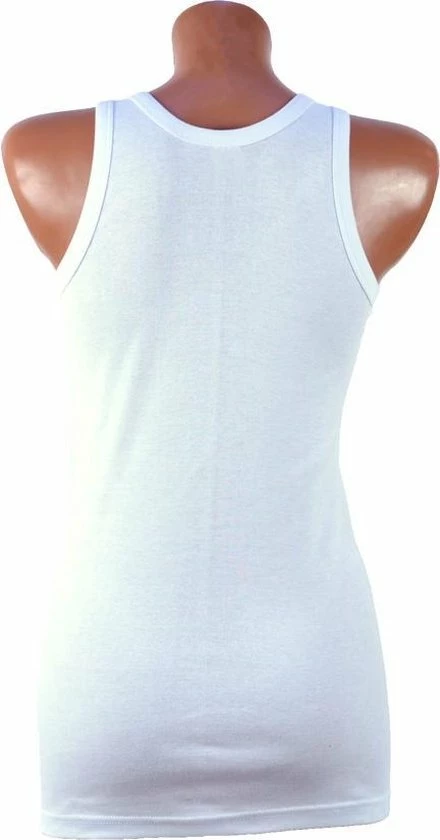 Donex 3 Pack - Dames Hemd - 100% Katoen - Wit - Maat L 2 Donex 3 Pack - Dames Hemd - 100% Katoen - Wit - Maat L - Afbeelding 2