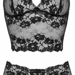 Christine Le Duc Valerie Bralette Setje - Zwart -Lingerie-Dames-Badmode Winkel 443x840