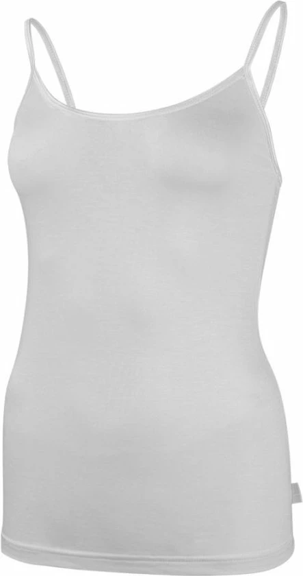 Boru Bamboo - Onderhemd Dames - Spaghettibandjes - Wit - Maat XL 2 Boru Bamboo - Onderhemd Dames - Spaghettibandjes - Wit - Maat XL - Afbeelding 2