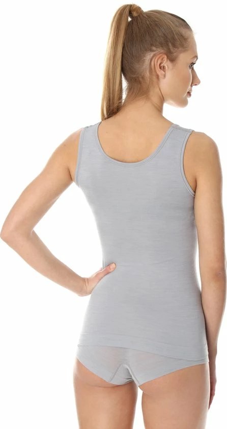 Brubeck Comfort | Dames Ondergoed Hemd Naadloos Met Merino Wol - Ash Grijs - XL 2 Brubeck Comfort | Dames Ondergoed Hemd Naadloos Met Merino Wol - Ash Grijs - XL - Afbeelding 2