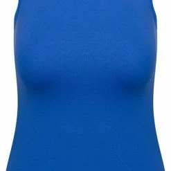 RJ Bodywear - Dames Pure Color Microfiber Tanktop Blauw Xl