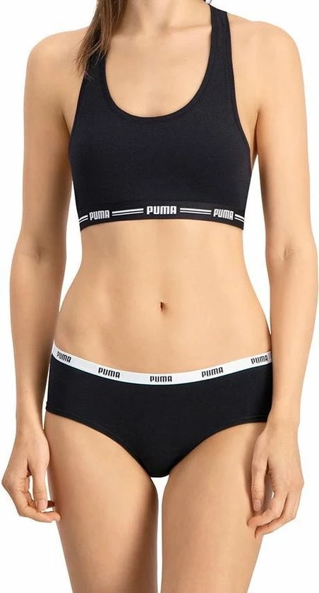 PUMA Dames Hipster 3-pack - Wit/Grijs/Zwart - Maat M 4 PUMA Dames Hipster 3-pack - Wit/Grijs/Zwart - Maat M - Afbeelding 4