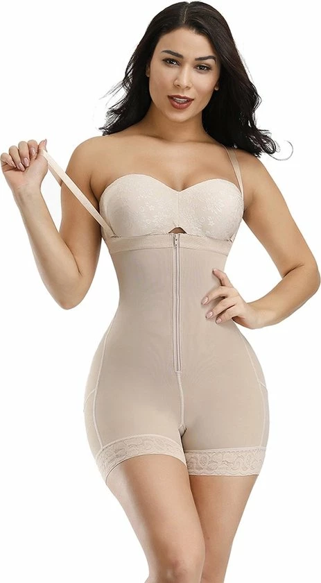 Chibaa - Slimming Bodysuit Met Opening Voor Toiletbezoek - Nude - Maat: 5XL - Body Shaper - Shapewear - Corrigerende Body - Butt Lift - Afslank 1 Chibaa - Slimming Bodysuit Met Opening Voor Toiletbezoek - Nude - Maat: 5XL - Body Shaper - Shapewear - Corrigerende Body - Butt Lift - Afslank