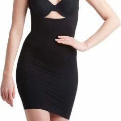 NOMI Bodywear NOMI Shapewear - Corrigerend Onderjurkje, Naadloos Met Bh Uitsparing - Zwart - Maat M