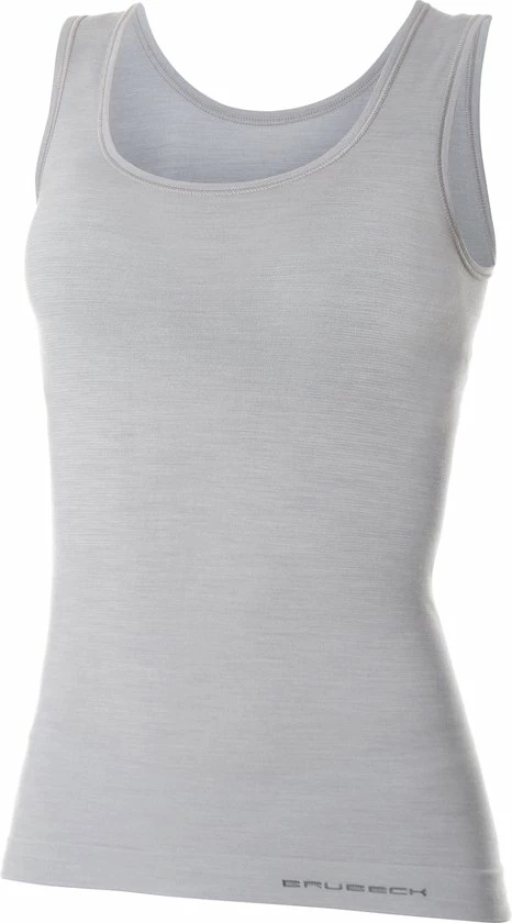 Brubeck Comfort | Dames Ondergoed Hemd Naadloos Met Merino Wol - Ash Grijs - XL 3 Brubeck Comfort | Dames Ondergoed Hemd Naadloos Met Merino Wol - Ash Grijs - XL - Afbeelding 3