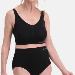 Bamboo Basics Seamless Extra High Briefs Amy (2-pack) - Zwart XL