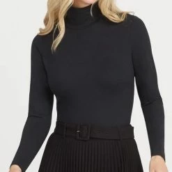 Spanx Suit Yourself Long Sleeve Bodysuit Turtleneck 20306R/99975-XL