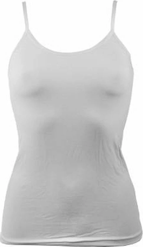 Boru Bamboo - Onderhemd Dames - Spaghettibandjes - Wit - Maat XL 4 Boru Bamboo - Onderhemd Dames - Spaghettibandjes - Wit - Maat XL - Afbeelding 4