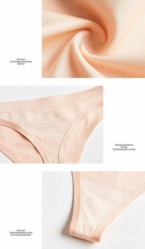 Merkloos Naadloos Ondergoed - Maat L - 3 Stuks/verpakking - Spoorloze Bikini - Seamless Underwear - Size L - Second Skin Thongs - 3pcs/pack -Traceless Bikini 7 Merkloos Naadloos Ondergoed - Maat L - 3 Stuks/verpakking - Spoorloze Bikini - Seamless Underwear - Size L - Second Skin Thongs - 3pcs/pack -Traceless Bikini - Afbeelding 7