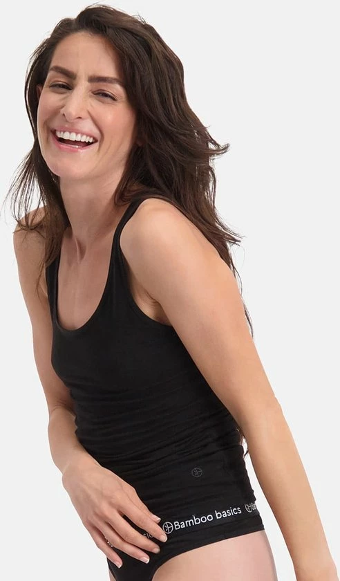 Bamboo Basics - 2-Pack Dames Bamboe Singlets Anna – Zwart - M 4 Bamboo Basics - 2-Pack Dames Bamboe Singlets Anna – Zwart - M - Afbeelding 4