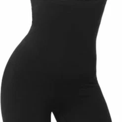 Wow Peach - Lace Shapewear - Seamless - Billen Buik Been - Afslank - Corrigerend Ondergoed - High Waist - Zwart XS/S -Lingerie-Dames-Badmode Winkel 497x840