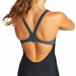 Arena - Badpak Met Pijpjes - W Kaori Combinaison - Zwart/Grijs - 44 (XXL) -Lingerie-Dames-Badmode Winkel 501x840 1