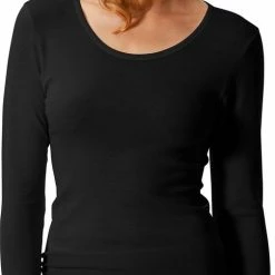 Mey Dames Primera Longsleeved Top 56502 3 Schwarz
