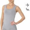 Brubeck Comfort | Dames Ondergoed Hemd Naadloos Met Merino Wol - Ash Grijs - XL