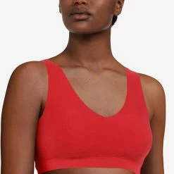 Chantelle Top Met Vulling - Soft Stretch - Padded Top - XL - Rood -Lingerie-Dames-Badmode Winkel 524x840 1