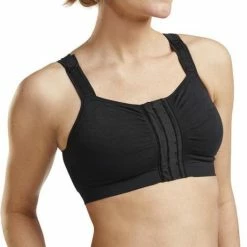 Emdaplast Post-operatieve Bh Naadloos Voorsluiting - Zwart 2XL