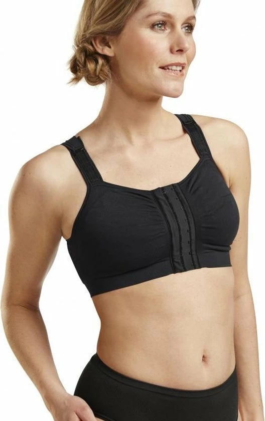 Emdaplast Post-operatieve Bh Naadloos Voorsluiting - Zwart 2XL 1 Emdaplast Post-operatieve Bh Naadloos Voorsluiting - Zwart 2XL