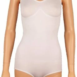 Merkloos Corrigerende Dames Body Met Verstelbare Bandjes Wit - Maat S/M