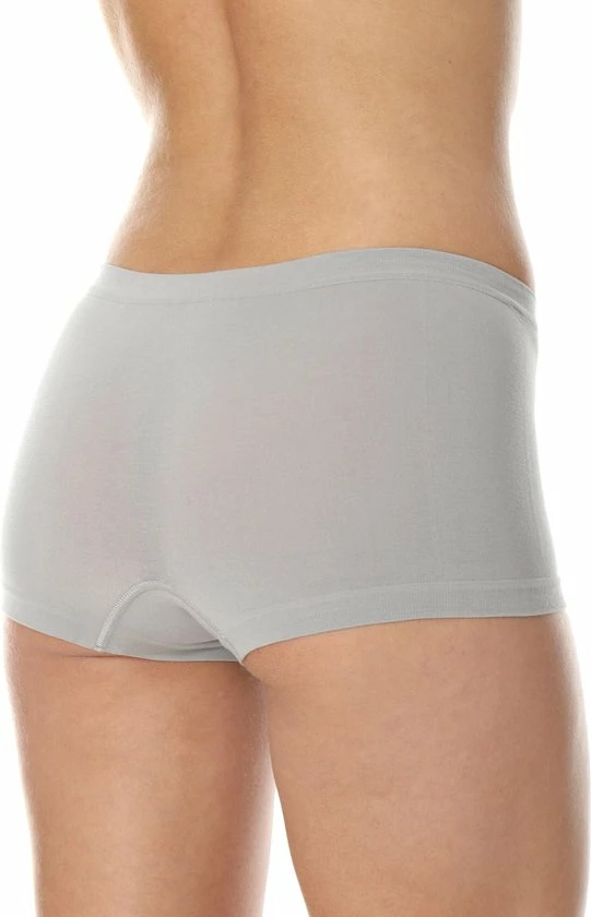 Brubeck Dames Ondergoed Boxershorts - Naadloos Elastisch Katoen 3-Pack - Grijs M 2 Brubeck Dames Ondergoed Boxershorts - Naadloos Elastisch Katoen 3-Pack - Grijs M - Afbeelding 2