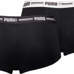 PUMA - Onderbroek Dames Iconic Mini Short - 2 Pack - Zwart - Maat: L -Lingerie-Dames-Badmode Winkel 550x308 5