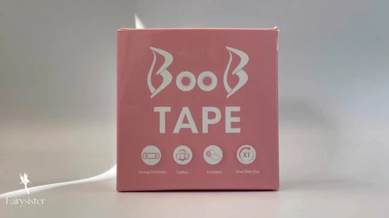 Merkloos Fairy Sister Boob Tape - Boobtape - Fashion Tape - BH Tape - Plak BH - 5 Meter - Zwart 2 Merkloos Fairy Sister Boob Tape - Boobtape - Fashion Tape - BH Tape - Plak BH - 5 Meter - Zwart - Afbeelding 2