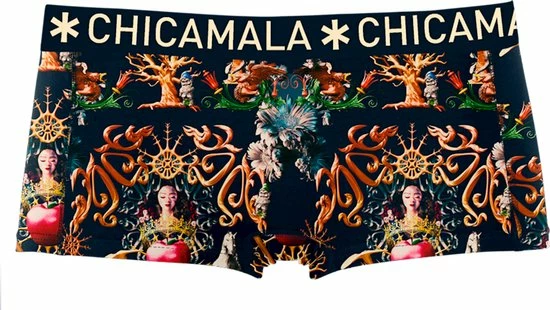Chicamala Dames 2P Boxershorts Snowwhite Multi - L 7 Chicamala Dames 2P Boxershorts Snowwhite Multi - L - Afbeelding 7