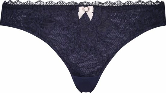 Hunkemöller Dames Lingerie String Maya - Blauw - Maat XL 1 Hunkemöller Dames Lingerie String Maya - Blauw - Maat XL