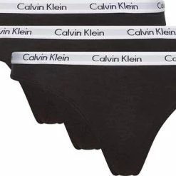 Calvin Klein Dames Slips (3-pack) - Zwart - Maat: L