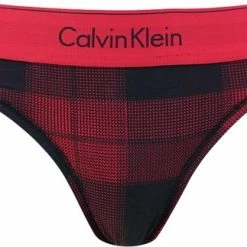 Calvin Klein Dames 2P Bralette & String Set Rood & Zwart - M -Lingerie-Dames-Badmode Winkel 550x323 2